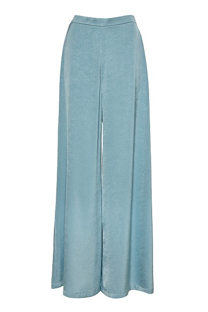 Satin trousers with elasticated waist - Gold label