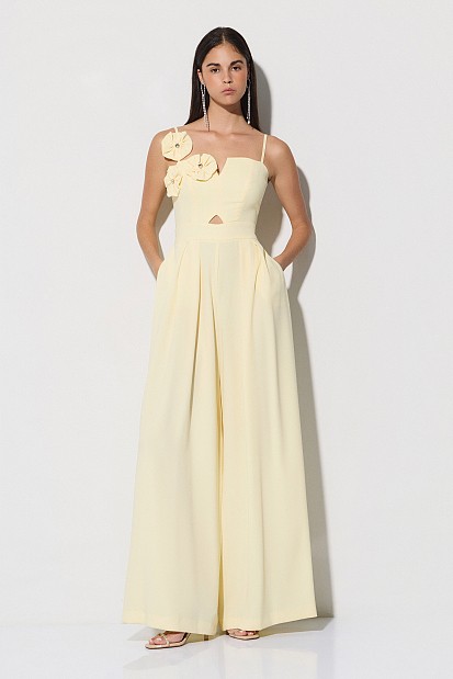 Jumpsuit with applique flowers - Gold Label