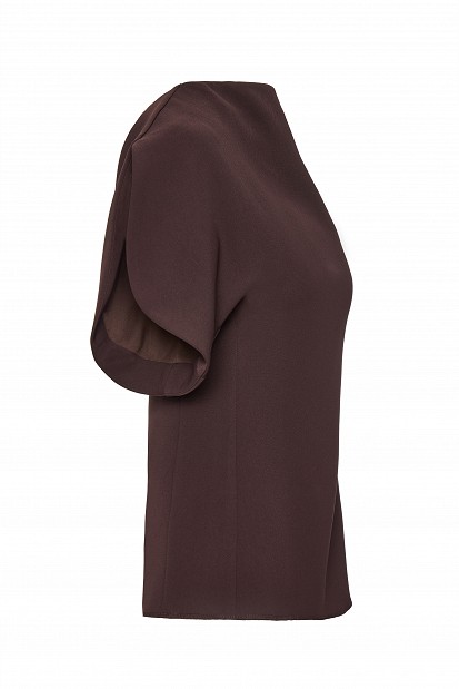 Puff-sleeve blouse