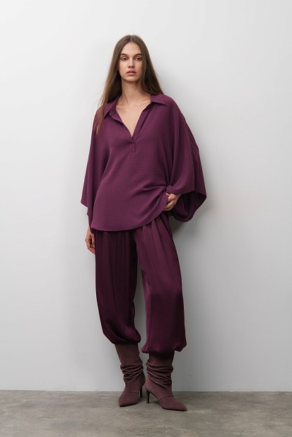 Bluză oversized cu mâneci 3/4
