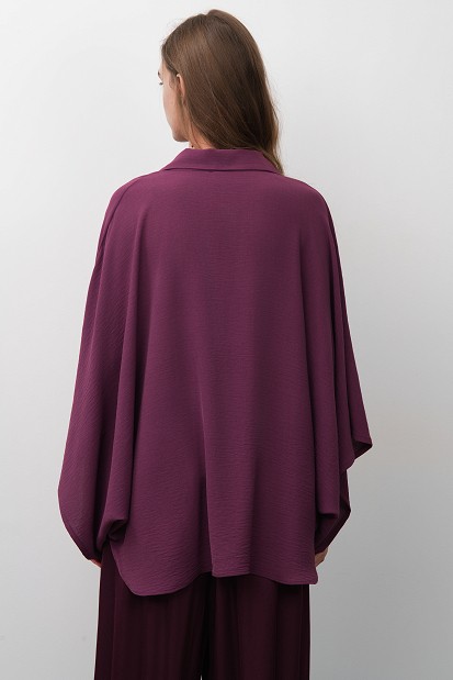 Bluză oversized cu mâneci 3/4