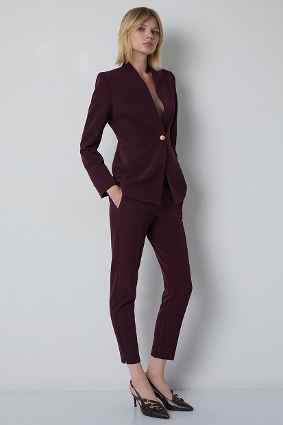 Blazer without lapel