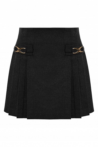 Fustă-pantalon cu pliuri