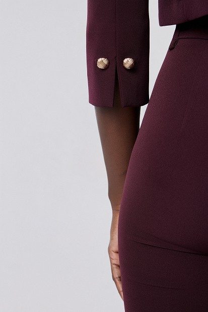 Bolero crop cu mâneci 3/4