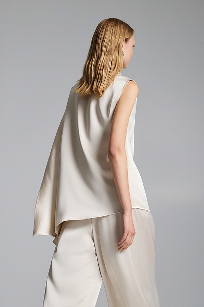 Asymmetric one-shoulder top - Gold label