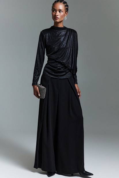 Lurex blouse with gathered detailing - Gold label