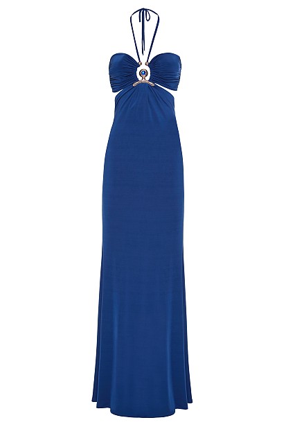 Maxi dress with decorative detail - Gold label