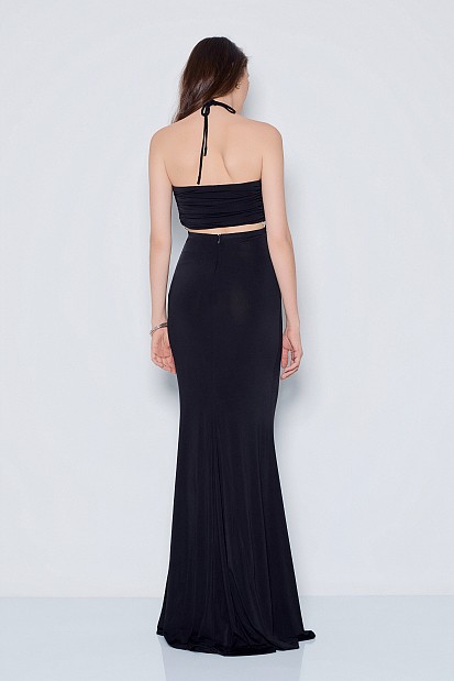 Maxi dress with decorative detail - Gold label