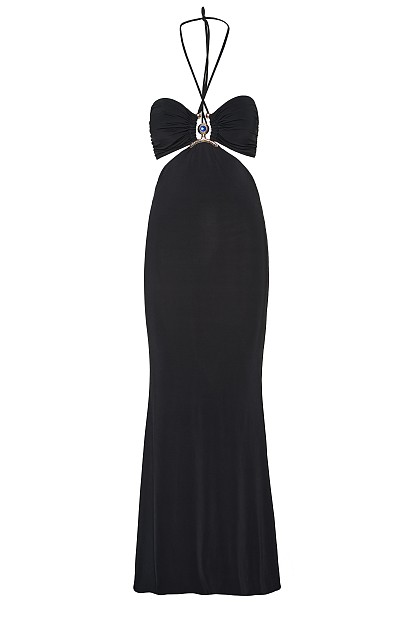 Maxi dress with decorative detail - Gold label