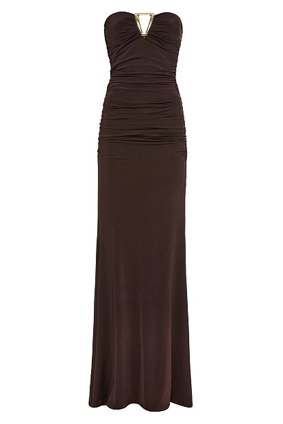 Maxi strapless dress - Gold label