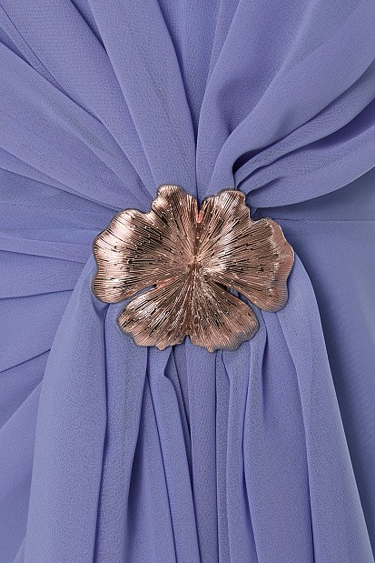 Mini dress with decorative buckle - Gold label