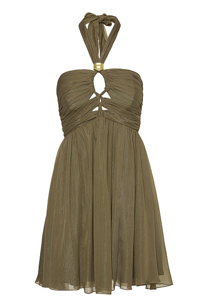 Mini lurex dress - Gold label