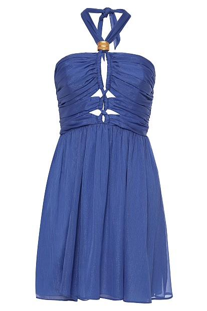 Mini lurex dress - Gold label