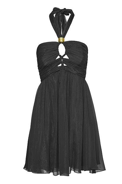 Mini lurex dress - Gold label
