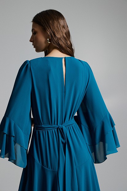 Maxi dress with ruffles - Gold label