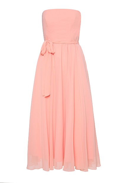 Midi strapless dress - Gold label
