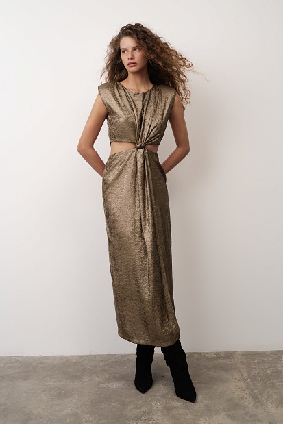 Μίντι φόρεμα με cut-out design - Gold label