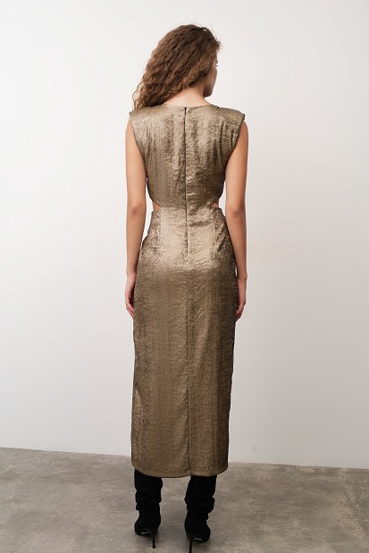 Μίντι φόρεμα με cut-out design - Gold label