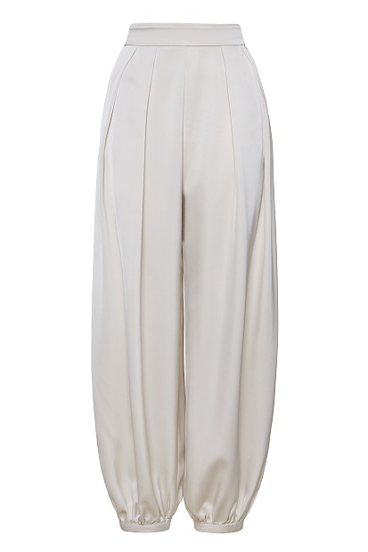 Satin balloon trousers - Gold label