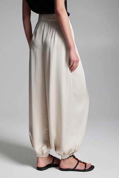 Satin balloon trousers - Gold label