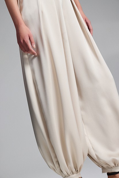 Satin balloon trousers - Gold label