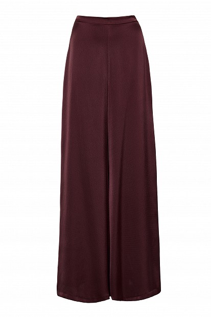 Pantaloni cu aspect satinat și textură șifonată - Gold label