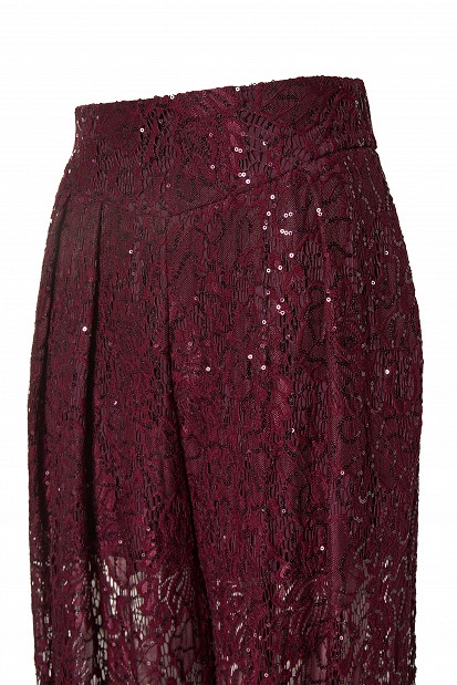 Harem trousers with lace and sequins - Gold label