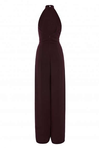 Pleated jumpsuit with decorative details - Gold label