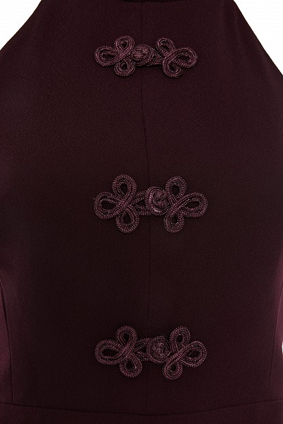 Pleated jumpsuit with decorative details - Gold label
