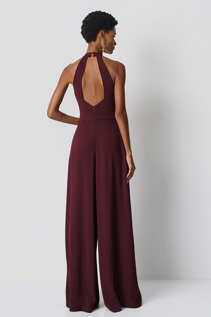 Pleated jumpsuit with decorative details - Gold label