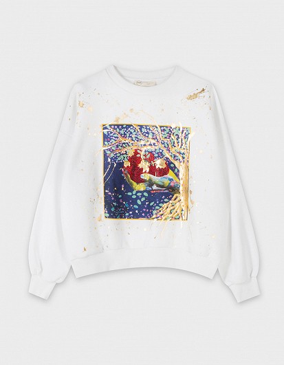 Make a Wish - Sweatshirt with multicolored print