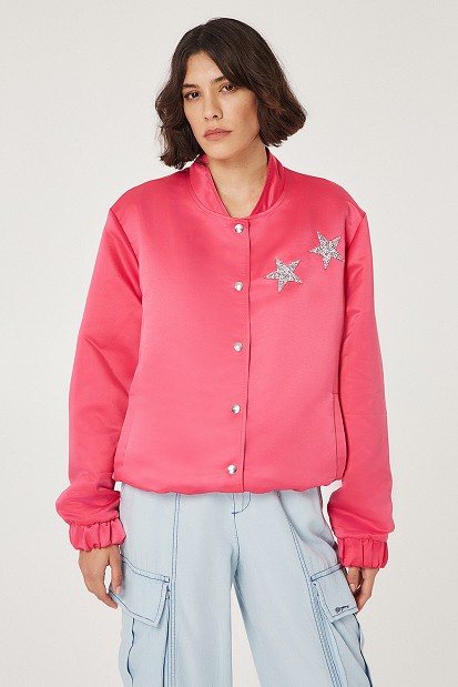 Shiny jacket with stars