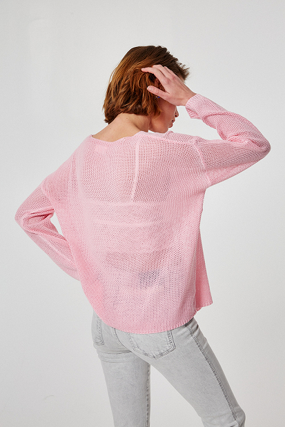 Longsleeve blouse in loose knit