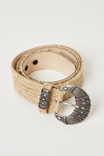 Belt with woven design