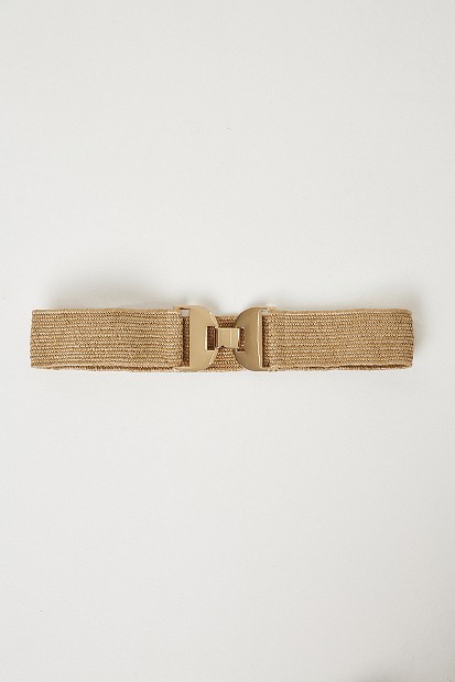Waist belt in straw design