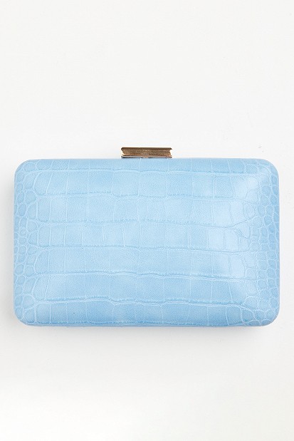 Clutch bag in croco style
