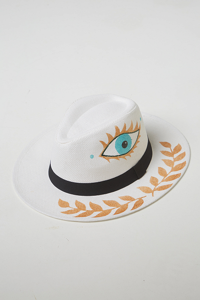 Καπέλο με τύπωμα μάτι