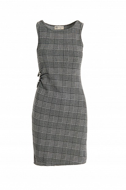 Bodycon checkered dress