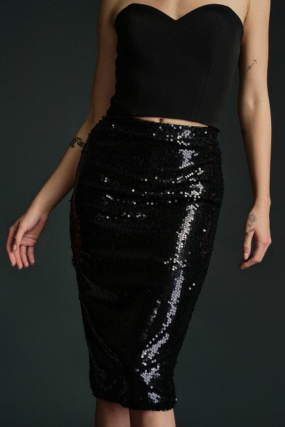 Highwaisted sequin skirt - Gold Label