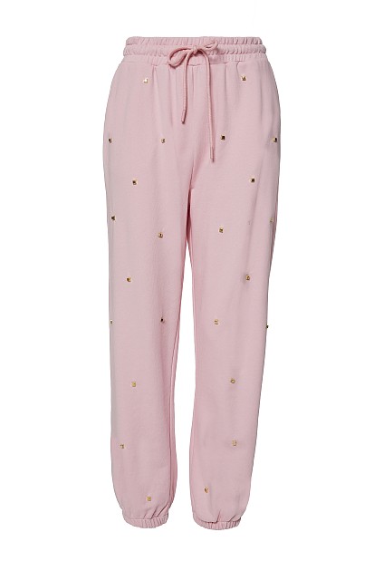 Sweatpants with studs