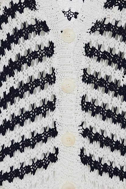 Плетена жилетка със свободна кройка