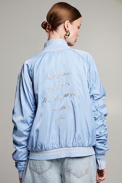 Double faced bomber jacket