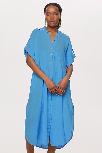 Linen kaftan-dress
