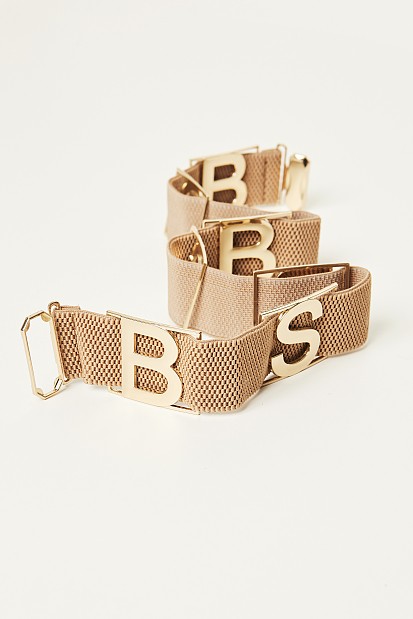 Elasticated waist belt with BSB logo