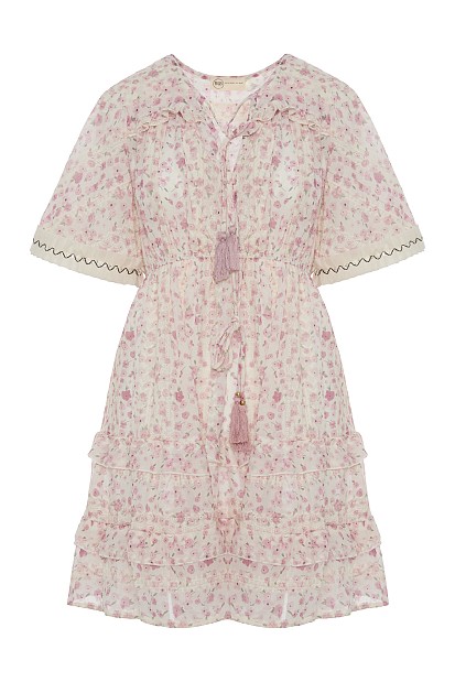 Rochie scurtă cu print floral
