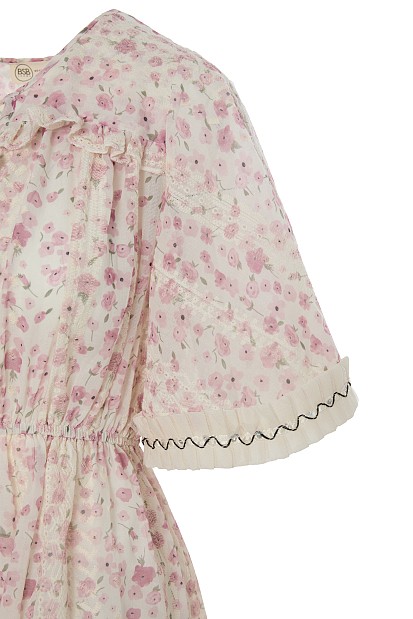 Rochie scurtă cu print floral