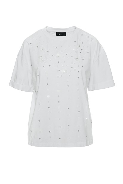 T-shirt with sequin details