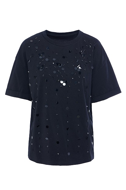 T-shirt with sequin details