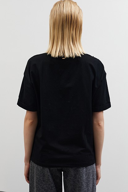 T-shirt with sequin details