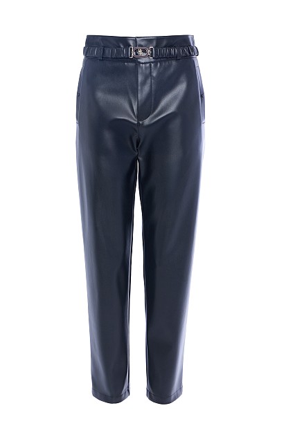 Δερματίνη παντελόνι με ζώνη